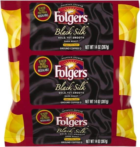 Folgers - Coffee Filter Packs, Black Silk, 1.4 oz Pack, 40 Packs/Carton - Apex Tool & Supply