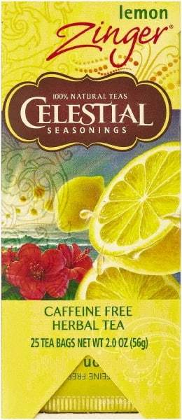 Celestial Seasonings - Tea, Herbal Lemon Zinger, 25/Box - Apex Tool & Supply