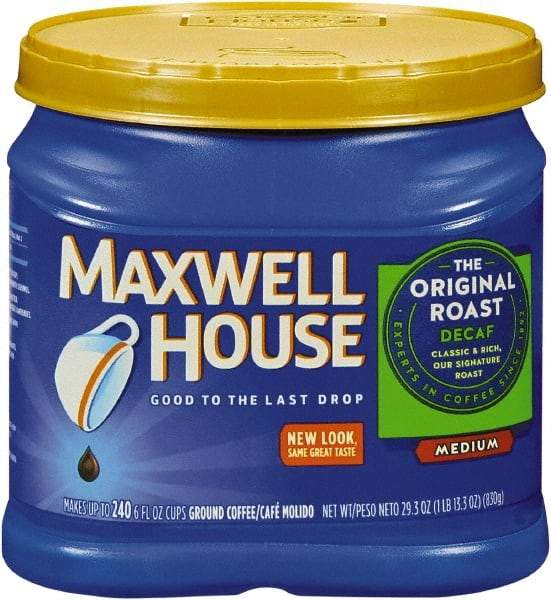 Maxwell House - Coffee, Decaffeinated Ground Coffee, 29.3 oz Can - Apex Tool & Supply