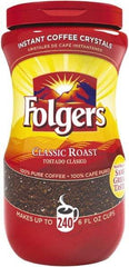 Folgers - Instant Coffee Crystals, Classic Roast, 16 oz Jar - Apex Tool & Supply