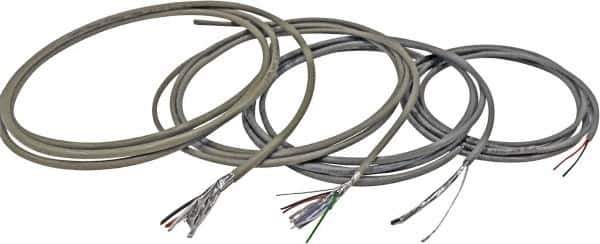 Value Collection - 18 AWG, 3 Wire, 1,000' OAL Shielded Automation & Communication Cable - PVC Insulation, Tinned Copper Conductor, 300 Volts, 0.23" OD - Apex Tool & Supply