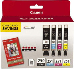 Canon - Ink & Paper Combo - Use with Canon PIXMA iP7220, iP7250, iP8720, iX6820, MG5420, MG5450, MG5520, MG5620, MG6320, MG6420, MG6620, MG7120, MX922 - Apex Tool & Supply