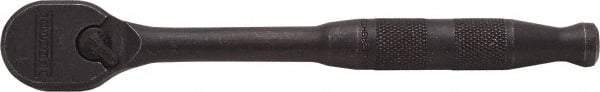 Proto - 3/8" Drive Pear Head Ratchet - Black Oxide Finish, 7" OAL, 90 Gear Teeth, Standard Handle, Reversible Head - Apex Tool & Supply