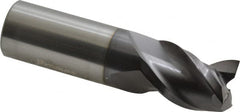 ProMax - 3/4", 1" LOC, 3/4" Shank Diam, 3" OAL, 3 Flute, Solid Carbide Square End Mill - Apex Tool & Supply