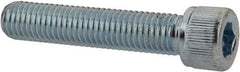 Value Collection - 1/4-28 UNF Hex Socket Drive, Socket Cap Screw - Alloy Steel, Zinc-Plated Finish, Fully Threaded, 1-1/4" Length Under Head - Apex Tool & Supply