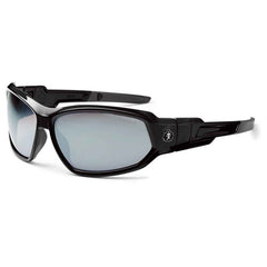 LOKI Silver Mirror Lens Black Safety Glasses // Goggles - Apex Tool & Supply