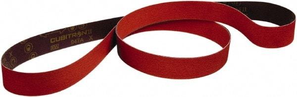 3M - 1" Wide x 42" OAL, 80 Grit, Ceramic Abrasive Belt - Ceramic, Medium, Coated, Series 947A - Apex Tool & Supply