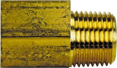 Cerro - 3/8 Male Thread x 3/8 Female Thread, Brass Industrial Pipe 90° Street Elbow - MNPT x FNPT, 1,200 psi - Apex Tool & Supply