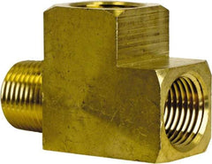Cerro - 3/8 Male Thread x 3/8 Female Thread, Brass Industrial Pipe Street Tee - MNPT x FNPT, 1,200 psi - Apex Tool & Supply