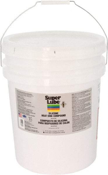 Synco Chemical - 30 Lb Pail Silicone Heat-Transfer Grease - White, High Dielectric Strength, 500°F Max Temp, - Apex Tool & Supply