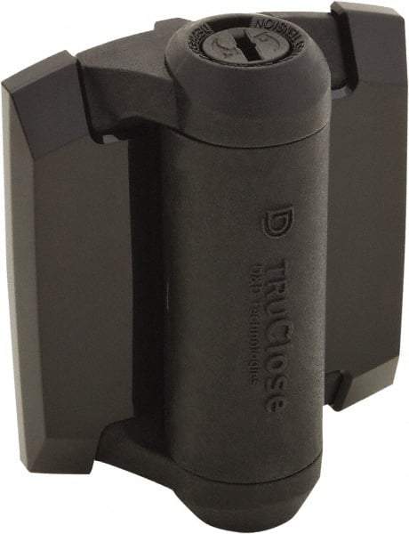 D&D Technologies - 3-3/4" Long x 3" Wide x 0.36" Thick, Gate Hinge - Polymer, Black Finish - Apex Tool & Supply