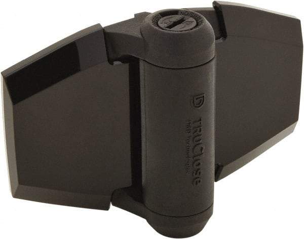 D&D Technologies - 3-3/4" Long x 5.2" Wide x 0.36" Thick, Gate Hinge - Polymer, Black Finish - Apex Tool & Supply