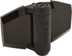 D&D Technologies - 3-3/4" Long x 5.2" Wide x 0.36" Thick, Gate Hinge - Polymer, Black Finish - Apex Tool & Supply