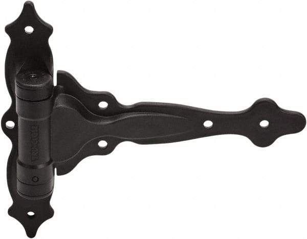 D&D Technologies - 7-3/4" Long x 9-1/2" Wide x 0.22" Thick, Gate Hinge - Polymer, Black Finish - Apex Tool & Supply