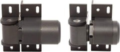 D&D Technologies - 4-1/3" Long x 5.08" Wide x 5/16" Thick, Gate Hinge - Steel, Anodized Aluminum Finish - Apex Tool & Supply