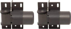 D&D Technologies - 4-1/3" Long x 5.08" Wide x 5/16" Thick, Gate Hinge - Aluminum, Anodized Aluminum Finish - Apex Tool & Supply