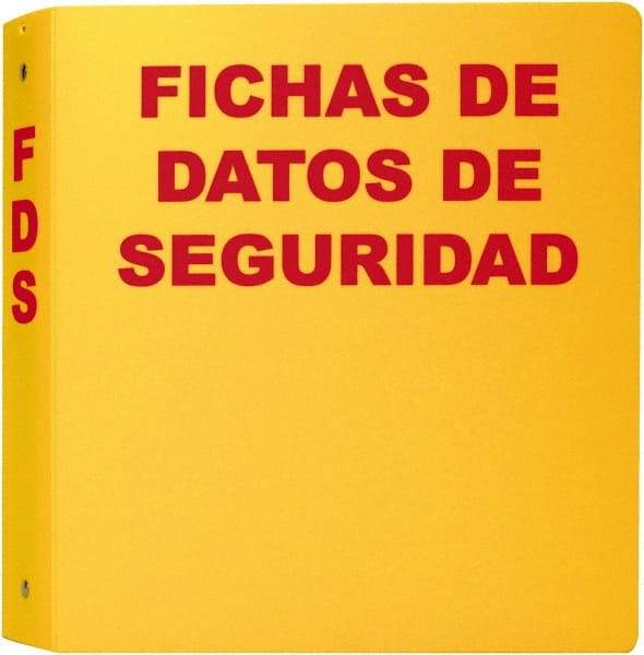 NMC - 11-1/2" Wide x 11" High, Ring Binder - 3 Rings, Spanish - Apex Tool & Supply