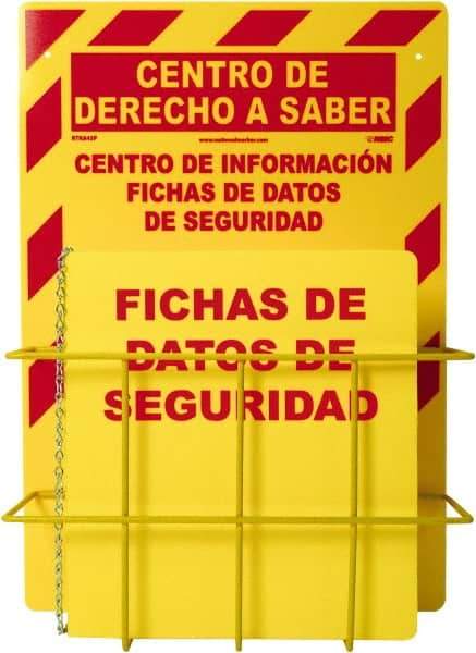 NMC - 20" Wide x 14" High, Information Center - 3 Rings, Spanish - Apex Tool & Supply