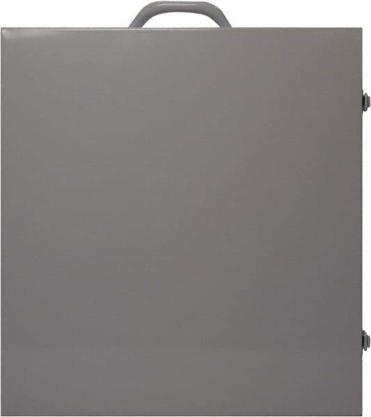 NMC - Empty Metal Lockout Cabinet - 15" Wide x 16" High x 6" Deep, White - Apex Tool & Supply