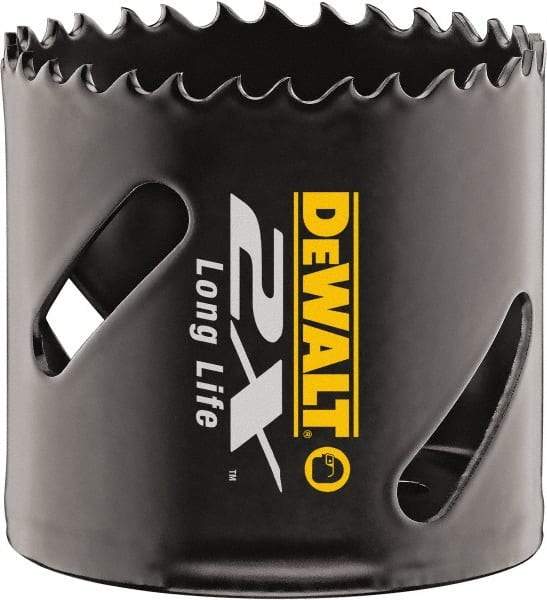 DeWALT - 1-3/16" Diam, 1-7/8" Cutting Depth, Hole Saw - Bi-Metal Saw, Toothed Edge - Apex Tool & Supply