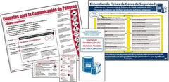 NMC - Not Applicable Hazmat, Spill Control & Right to Know Training Kit - English, Spanish, Includes Posters, Wallet Cards, Booklets - Apex Tool & Supply