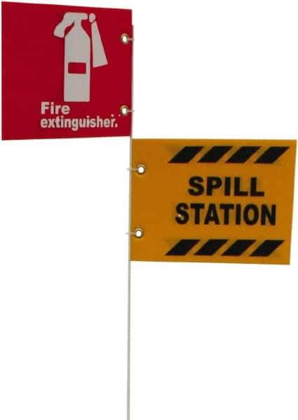 NMC - Fire Extinguisher Cabinets & Accessories Type: Portable Sign Post Base Maximum Extinguisher Capacity (Lb.): 1.00 - Apex Tool & Supply