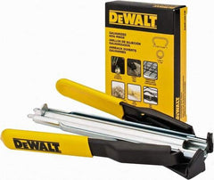 DeWALT - 7-1/2" OAL, Hog Ring Pliers - Curved Jaw, ABS/Rubber Handles - Apex Tool & Supply