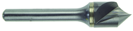 3/8" Size-1/4 Shank-100°-Carbide Single Flute Countersink - Apex Tool & Supply