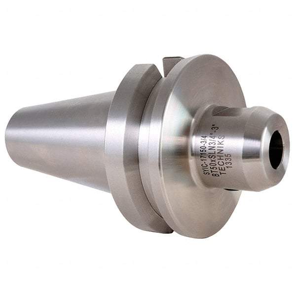 Techniks - BT50 Taper Shank 3/8" Hole End Mill Holder/Adapter - 1" Nose Diam, 2-3/4" Projection - Exact Industrial Supply