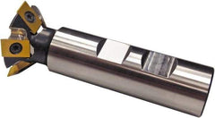 5th Axis - 45° Included Angle, 1-3/4 Inch Max Cutting Diameter, 5 Inserts, CDE Insert Style, Indexable Dovetail Cutter - 4.05 Inch Overall Length - Apex Tool & Supply