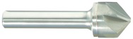 1/2" Size-1/4" Shank-82° Carbide-Bright 6 Flute Chatterless Countersink - Apex Tool & Supply