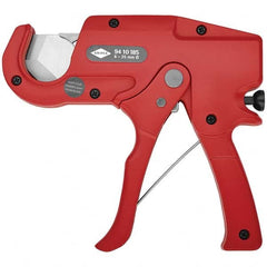 Knipex - Pipe & Tube Cutters Type: Trigger Action Plastic Pipe and Hose Cutter Maximum Pipe Capacity (Inch): 1-3/8 - Apex Tool & Supply