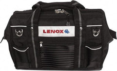 Lenox - 19 Pocket Black Ballistic Polyester Tool Bag - 16" Wide x 10-1/2" Deep x 10-1/2" High - Apex Tool & Supply