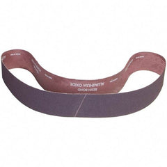 Norton - 1-1/2" Wide x 60" OAL, Aluminum Oxide Abrasive Belt - Aluminum Oxide, Medium, Nonwoven, X Weighted Cloth Backing - Apex Tool & Supply