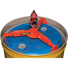 Wesco Industrial Products - 1,000 Lb Load Capacity, 30 & 55 Gal Drum Lifter - 29-1/2" Wide x 5-1/2" High, Steel Wheels - Apex Tool & Supply