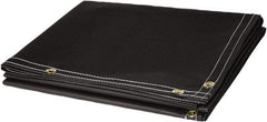 Steiner - 10' High x 6' Wide Vinyl Laminated Polyester Welding Curtain - Black, Grommet - Apex Tool & Supply