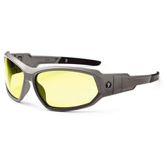 LOKI Yellow Lens Matte Gray Safety Glasses // Goggles - Apex Tool & Supply