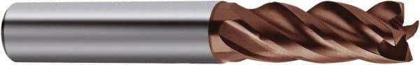 Guhring - 5/16", 4 Flute, Single End, Solid Carbide, 1/16" Corner Radius End Mill - 2-1/2" OAL, Right Hand Flute, 3/4" LOC, Right Hand Cut - Apex Tool & Supply