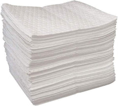 Oil-Dri - 20 Gal Capacity per Package, Oil Only Pad - 19" Long x 15" Wide, White, Polypropylene - Apex Tool & Supply