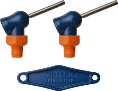 Loc-Line - 1/8" Hose Inside Diam, High-Pressure Coolant Hose Nozzle - NPT, for Use with Loc-Line Modular Hose System, 2 Pieces - Apex Tool & Supply
