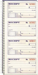 Adams Business Forms - 200 Sheet, 2-3/4 x 4-3/4", Receipt Book - Apex Tool & Supply