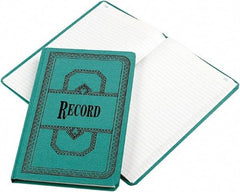 Boorum & Pease - 300 Sheet, 12-1/8 x 7-5/8", Record Rule Record/Account Book - Blue - Apex Tool & Supply