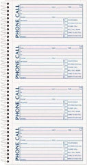 TOPS - 400 Sheet, 2-3/4 x 5", Call Book - Blue & Red - Apex Tool & Supply