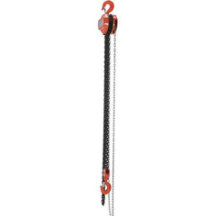 Vestil - 6,000 Lb Lifting Capacity, 10' Lift Height, Hand Hoist - Made from Chain - Apex Tool & Supply