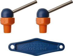 Loc-Line - 1/8" Hose Inside Diam x 1/16" Nozzle Diam, High-Pressure Coolant Hose Nozzle - NPT, for Use with Loc-Line Modular Hose System, 2 Pieces - Apex Tool & Supply