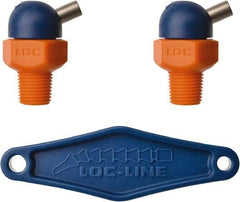 Loc-Line - 1/8" Hose Inside Diam x 5/32" Nozzle Diam, High-Pressure Coolant Hose Nozzle - NPT, for Use with Loc-Line Modular Hose System, 2 Pieces - Apex Tool & Supply