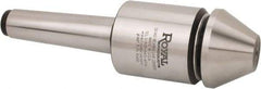 Royal Products - MT5 Morse Taper, 2.45" Head Diam Live Center - 5,000 Max RPM, 2.78" Head Length, 2-1/2" Point Diam, 1.58" Point Len, 1,905 Lb Max Workpc, Bull Nose Point - Apex Tool & Supply