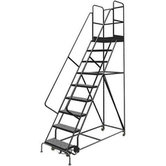 TRI-ARC - Rolling & Wall Mounted Ladders & Platforms Type: Rolling Warehouse Ladder Style: Rolling Platform Ladder - Apex Tool & Supply