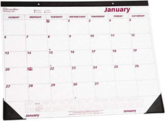 REDIFORM - 12 Sheet, 22 x 17", Desk Pad - White & Red - Apex Tool & Supply