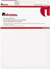 UNIVERSAL - 25 x 30 Inch Self Stick Easel Pad, White, 30 Sheets per Pad - For Use with Easel Stands - Apex Tool & Supply
